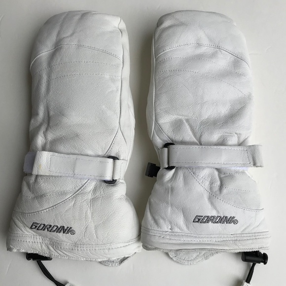 Genuine Leather Down-filled Mittens